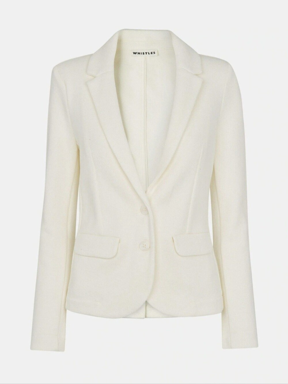 Whistles Women's Ivory Slim Jersey Jacket, 2 US/6 UK, $189